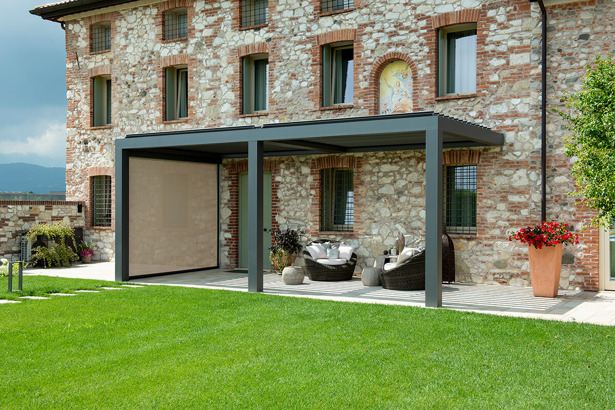 The minimalist design of Openair meets the style of an ancient building